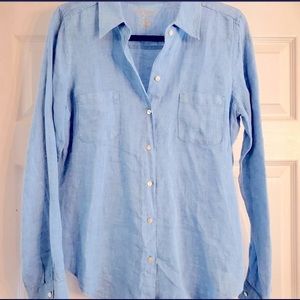 EUC Lilly Pulitzer linen button down shirt